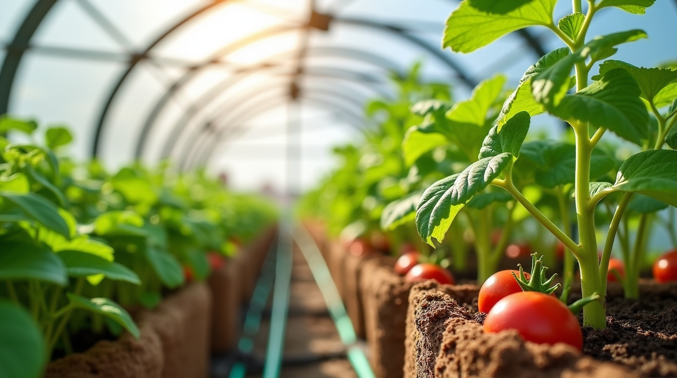 Coco peat for greenhouse farming and horticulture